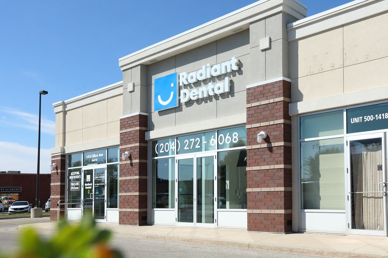 Radiant Dental storefront - Winnipeg dental clinic